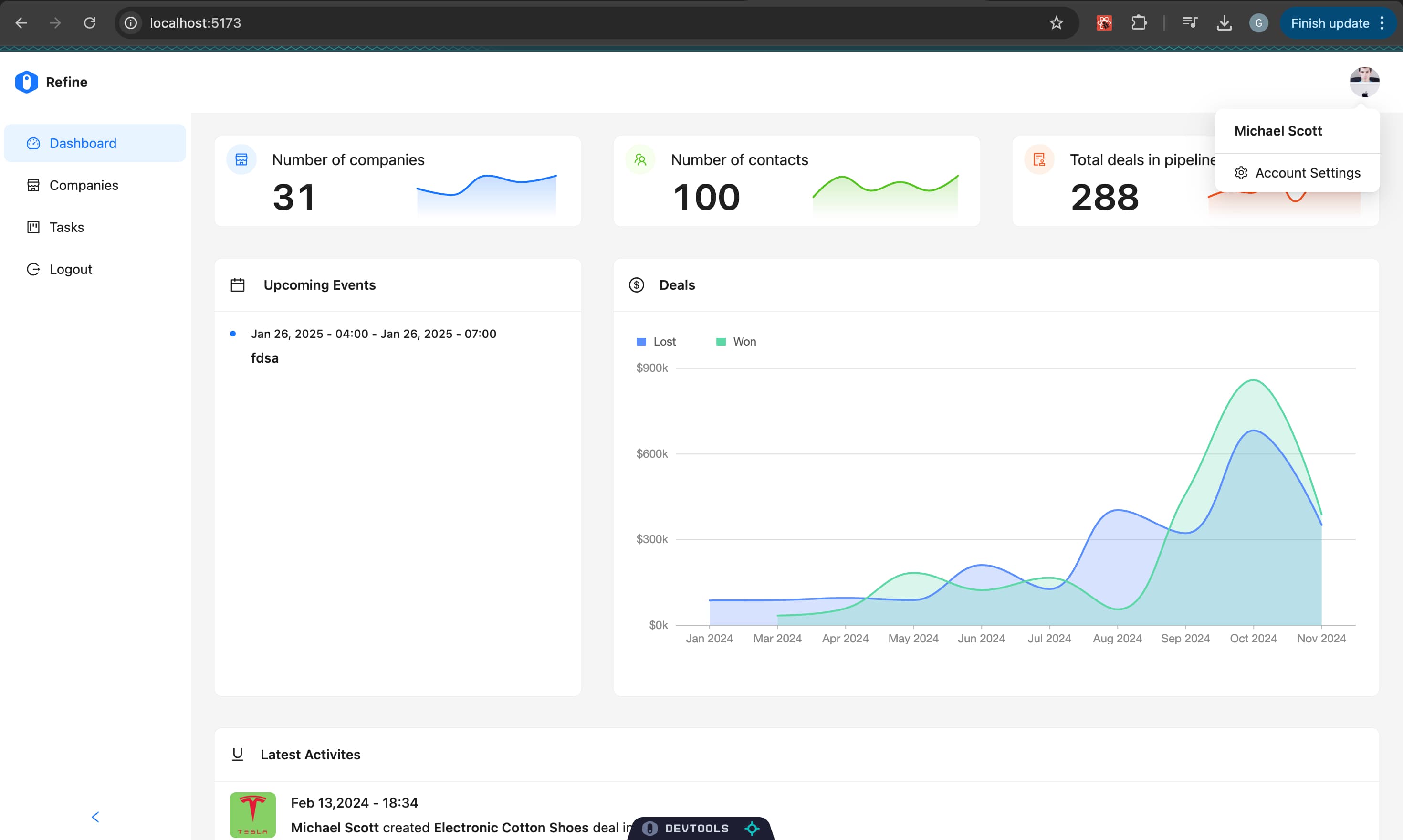 Admin Dashboard